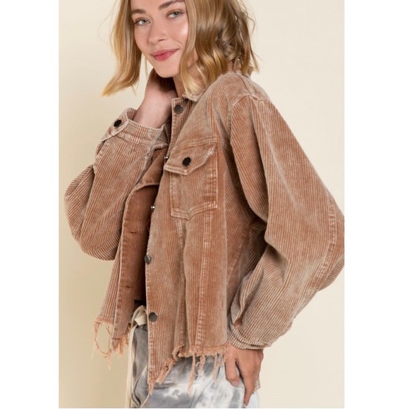 POL Raw Edge Corduroy Jacket - Picture 7 of 10